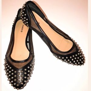 Torrid Size 12 Shoes Women Flats Studded Black